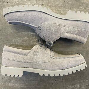 TIMBERLAND MEN'S AUTHENTIC LIGHT LACE UP SHOE MEDIUM GREY SUEDE A6BT2-EJR
